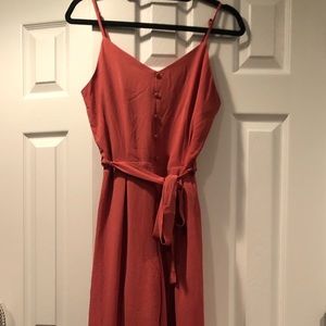 Monteau Salmon Pink Jumpstuit